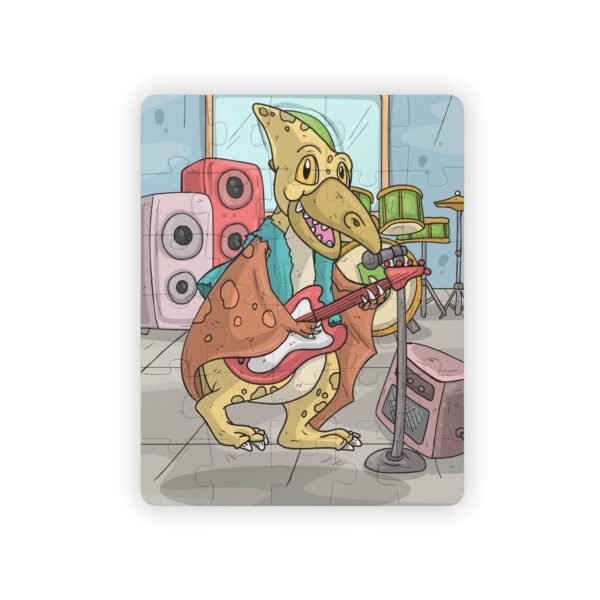 Kids' 30-Piece Dinosaur Guitar Player Puzzle - Fun & Educational Play for Young Explorers