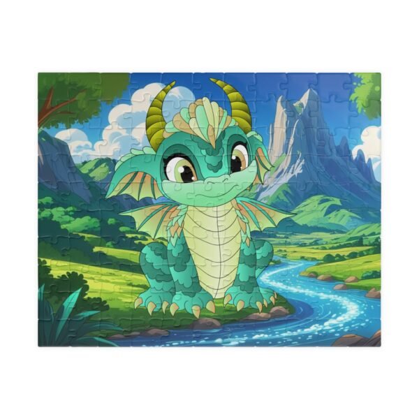 Magical Dragon Puzzle - Dragon by the River