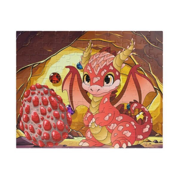 Magical Dragon Puzzle - Dragon in the Cave with Egg