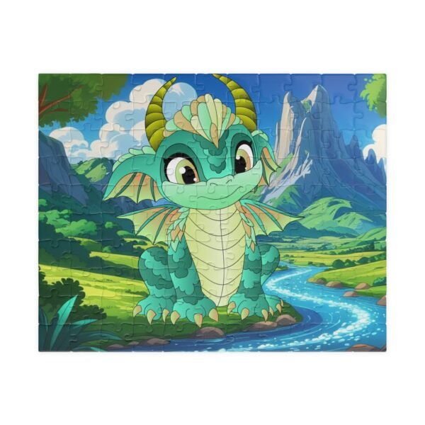 Magical Dragon Puzzle - Dragon by the River