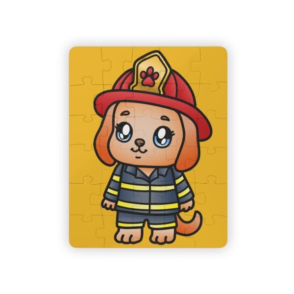 Kids' Puzzle, 30-Piece - Cute Puppy Firefighter