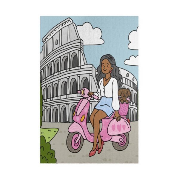 Lady on a Scooter in Rome