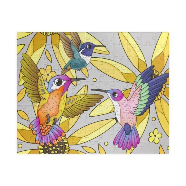 Hummingbird with Yellow Flowers