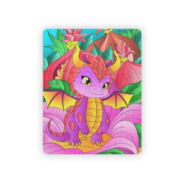 Dragon with Flowers Puzzle, 30-Piece
