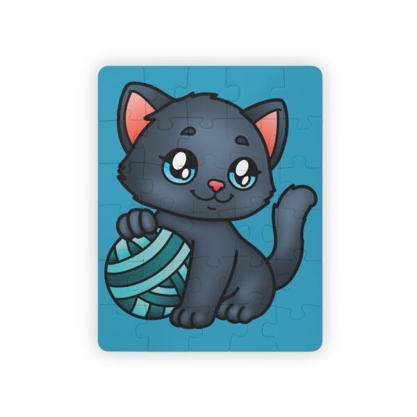 Kids Puzzle, 30-Piece - Cute Kitten with Wool Ball