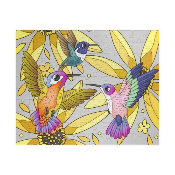 Hummingbird with Yellow Flowers
