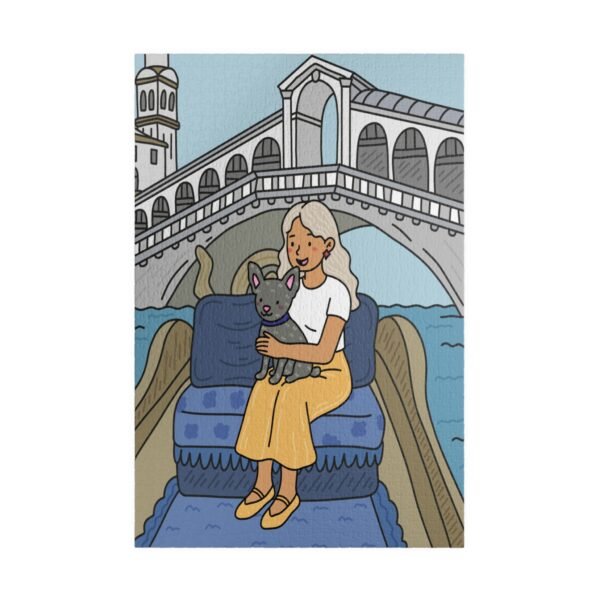 Lady and her Dog in Venice